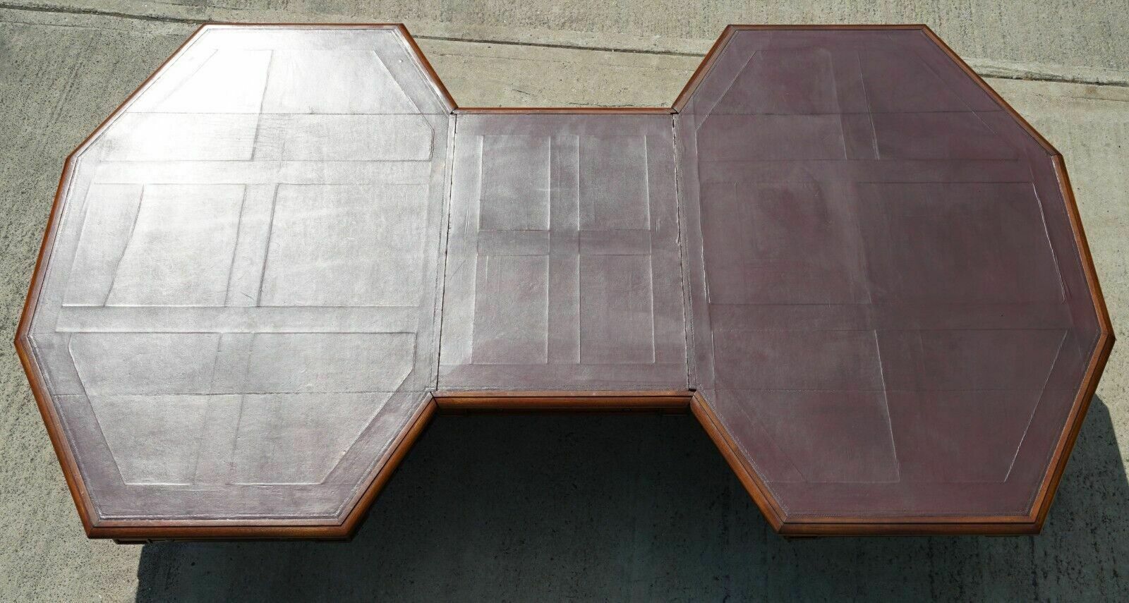 Massive Antique George III 1780 Mahogany Library Desk Table George Rex Locks photo vintage