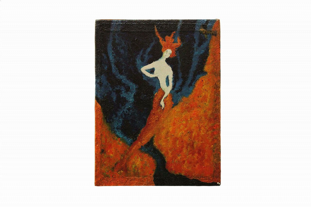 Ludvine, Figure, Oil On Canvas, 1966