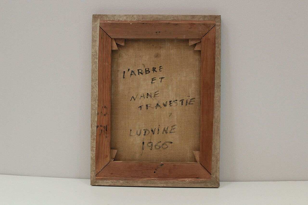 Ludvine, Figure, Oil On Canvas, 1966 photo for sale