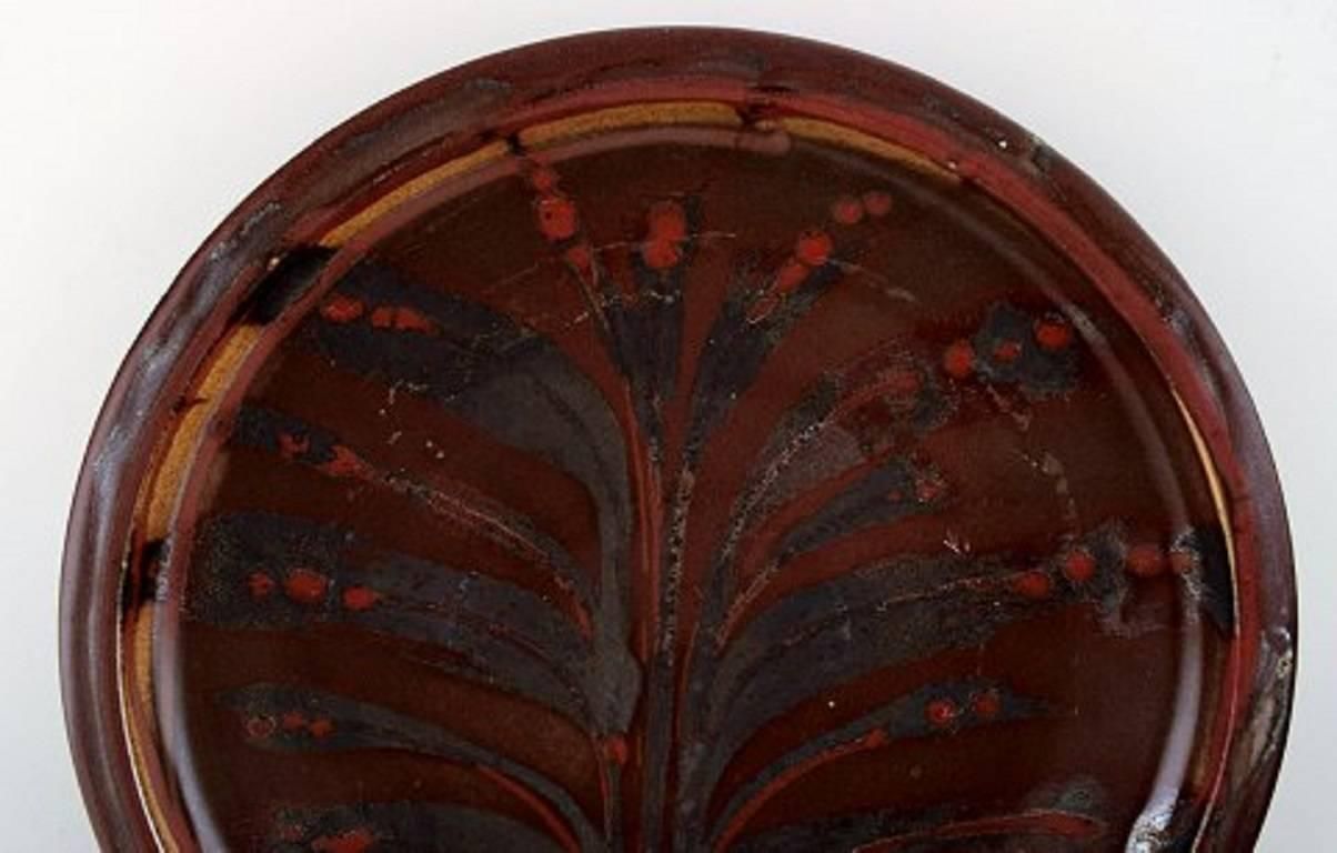 Robin Hopper, English / Canadian Ceramist. Ceramic Dish In Luster Glaze. 1980s photo for sale