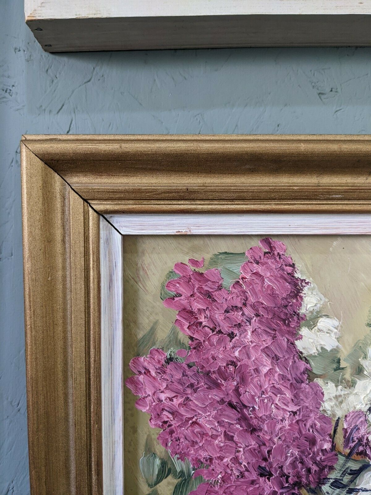 Hyacinths, In Oil Onto Board, Mid 20th Century photo for sale