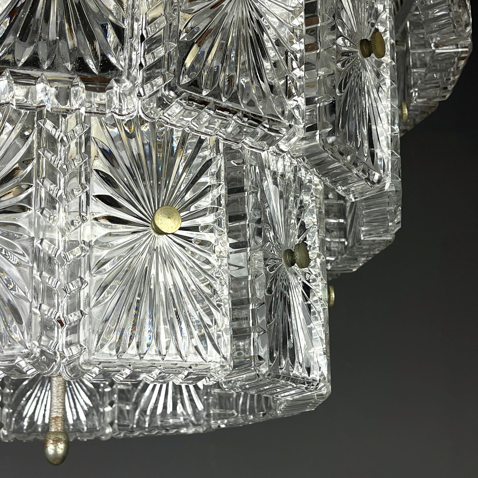 1700.0 Vintage Large Crystal Chandelier Italy 1960s photo