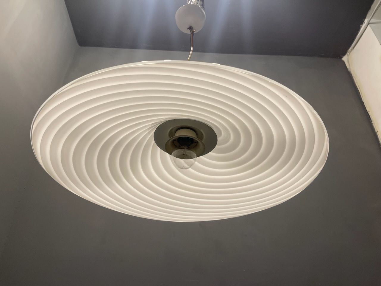 photo furniture Murano Glass Swirl Light Pendant By Venini