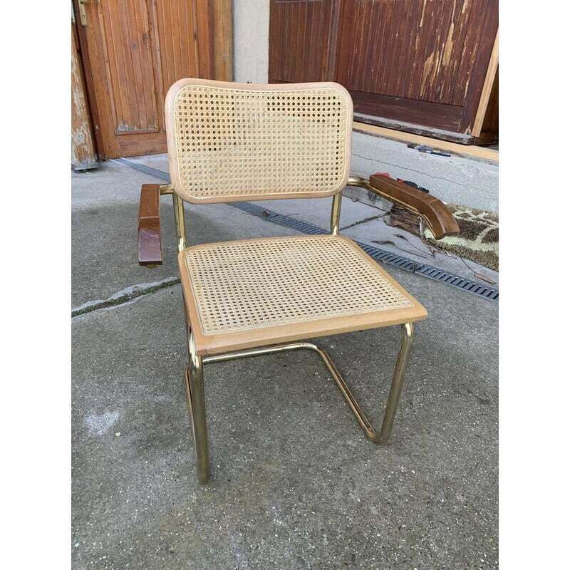 Vintage Italian B64 Cesca Armchair By Marcel Breuer, 1970s photo Furniture