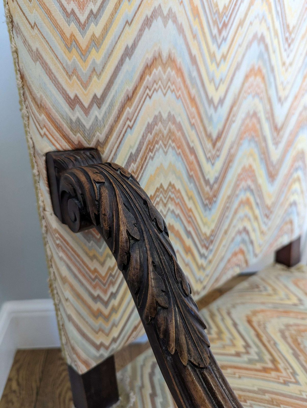 A Charming French Antique Carved Walnut Framed Armchair In Louis XIV Style C1860 photo 825.0