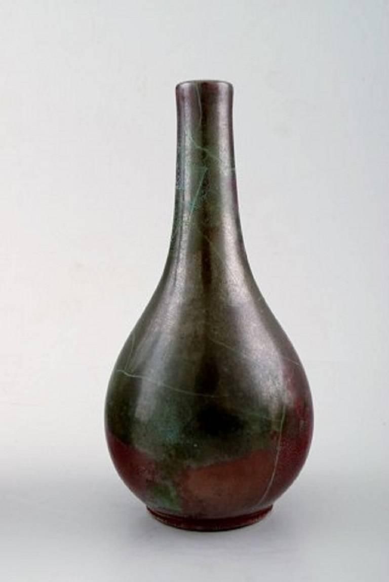 Richard Uhlemeyer, German Ceramist, Four Ceramic Vases, Beautiful Glaze photo for sale