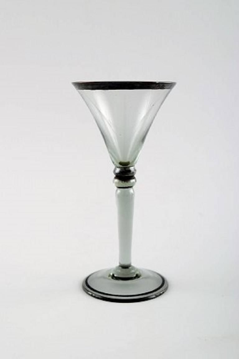 Simon Gate For Orrefors, Art Deco Art Glass 9 Piece Liqueur Set With Decanter photo 713.0