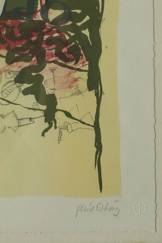 Poul Esting, Carmen, Color Lithograph, Framed photo Art