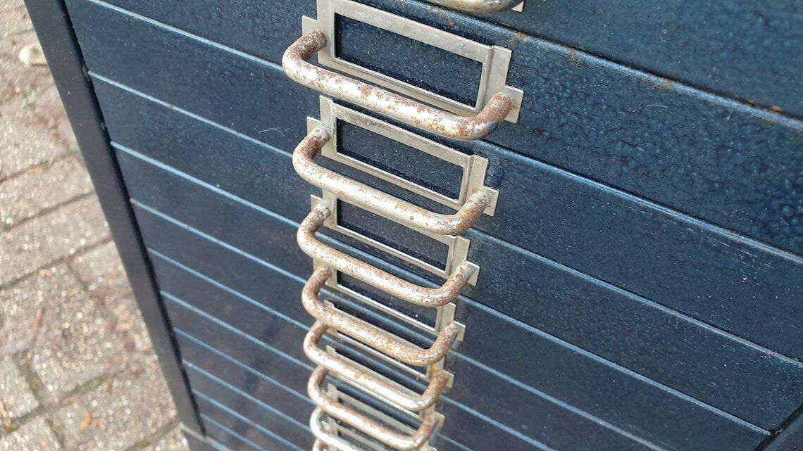 Vintage Retro Metal Collector Artisan Workshop Storage Drawers 1960's Organiser photo buy
