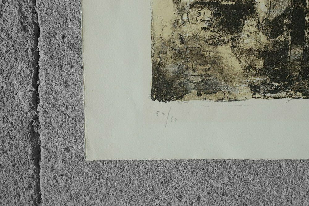 René Genis, Composition, Lithograph, 1970s, Framed photo for sale