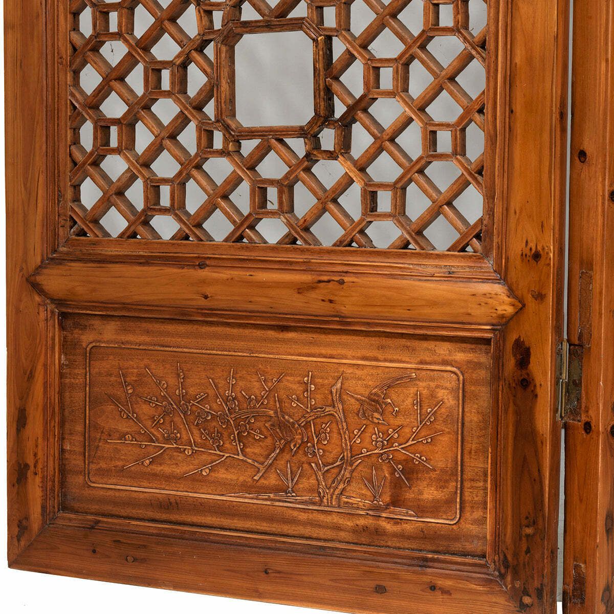 Four Seasons Antique Carved Screen photo buy