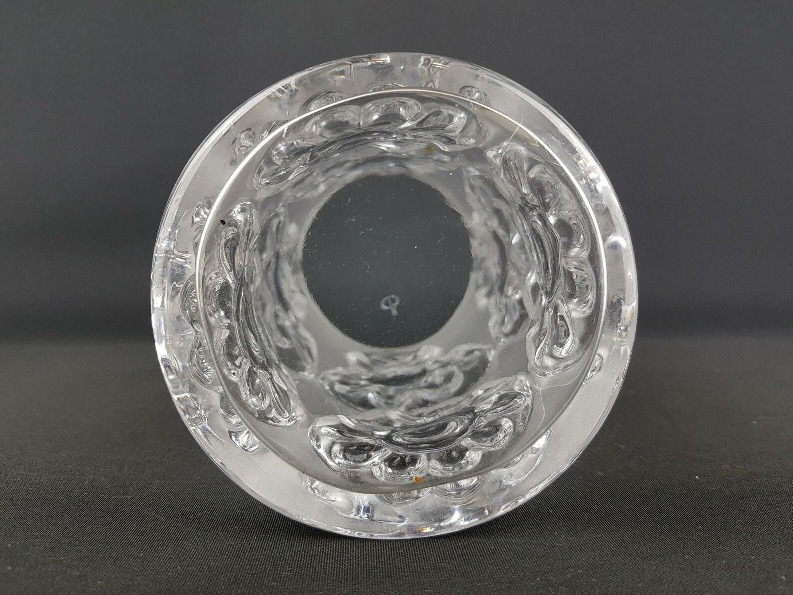 Vintage Cylinder Peill Und Putzler Frosted Glass Vase West Germany 1960s 1970s photo buy