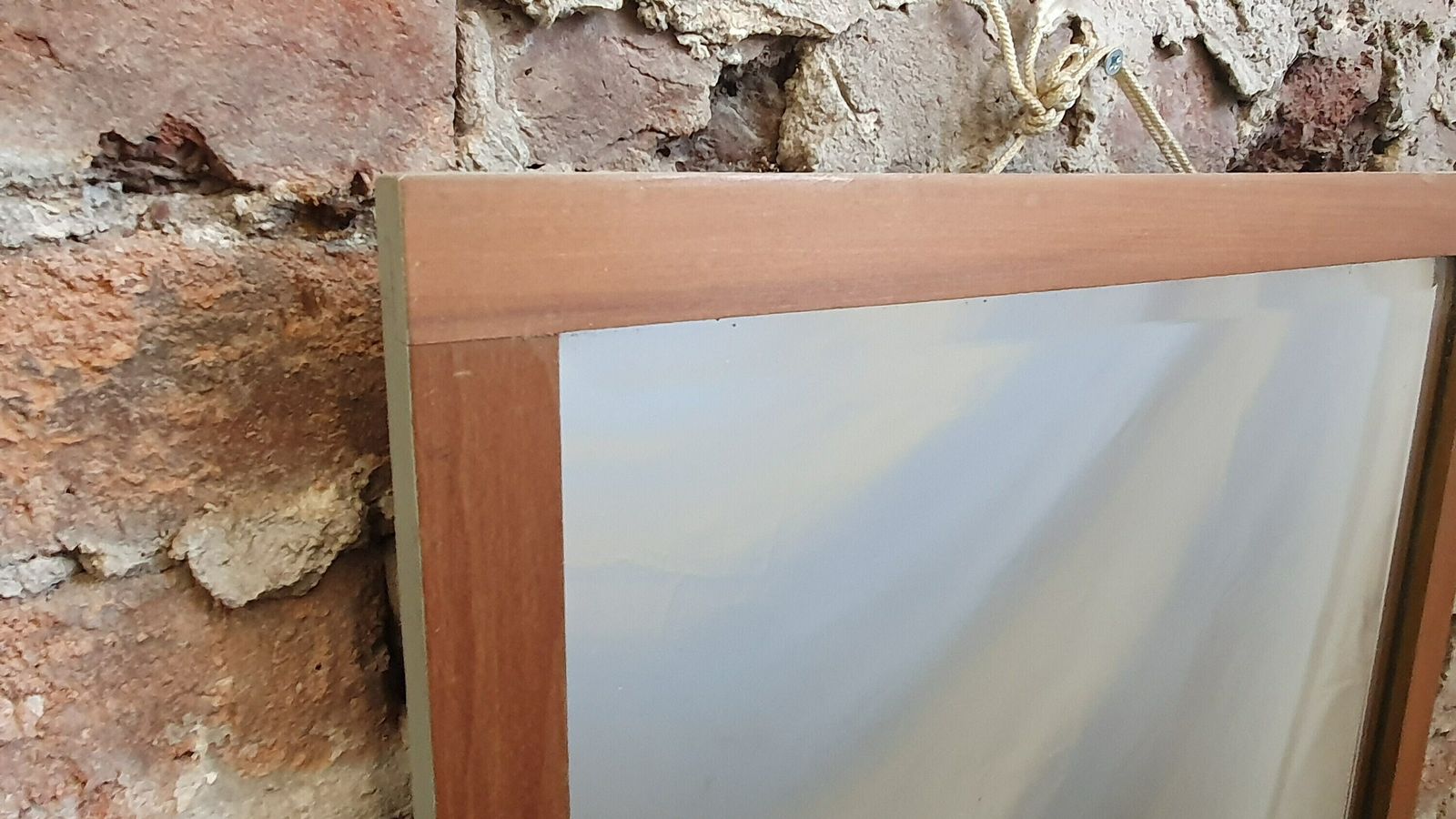 Large Bevelled Satin Wood Mirror Part Painted 1900’s Wall Décor Interior Home And Garden photo Home Decor