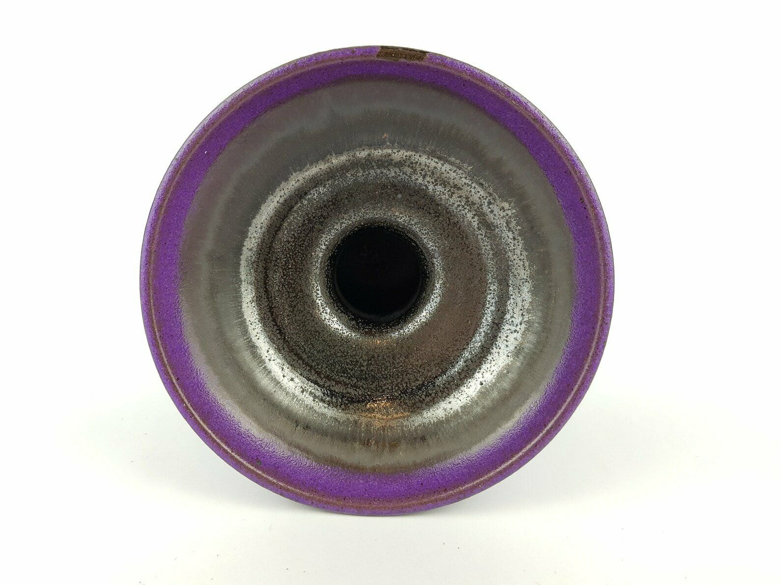 Vintage Danish Purple And Espresso Brown Candle Holder   Denmark Mid Century Modern 60s/70s photo vinterior