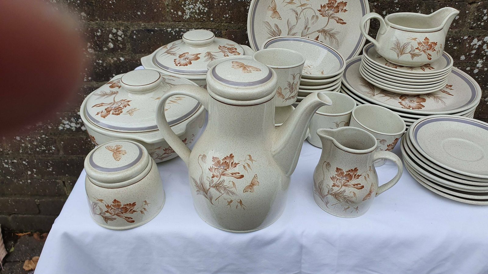 Large Quality Retro Tea And Dinner Service Royal Albert Summer Fantasy C1972 photo for sale