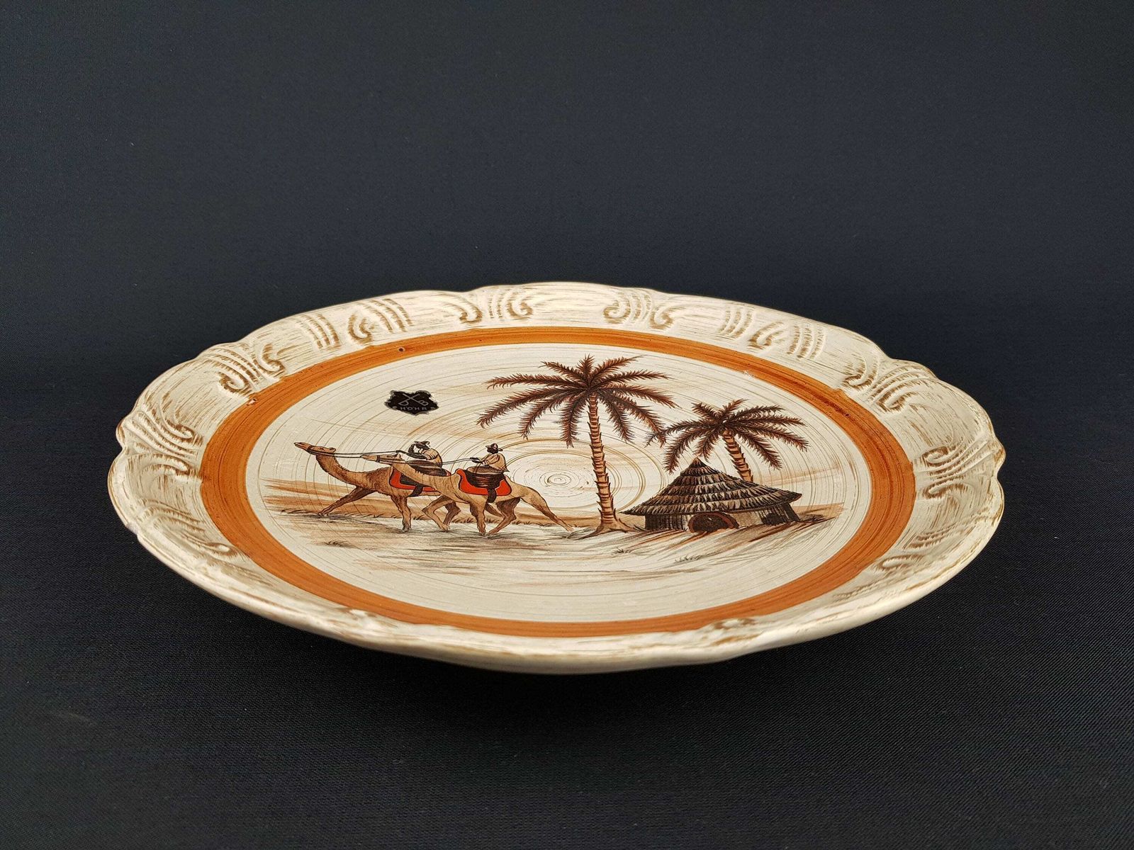 Vintage Dumler Und Breiden Bowl 987/29 With Oase Decor West German Pottery 1960s Fat Lava Era photo 64.0