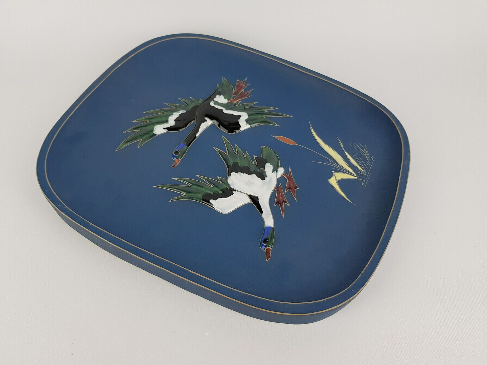 Vintage Wall Plate With 3d Duck Decor By Arno Kiechle Studio Art Pottery photo Art