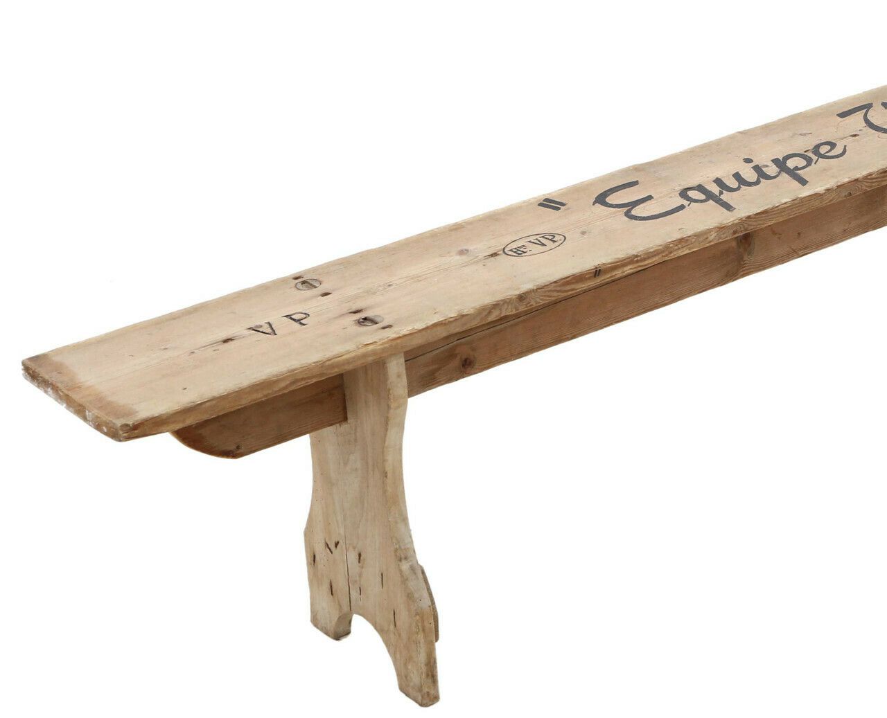 Antique Champagne Grape Picking Tasting Or Garden Dining Bench From Early 20th Century photo for sale