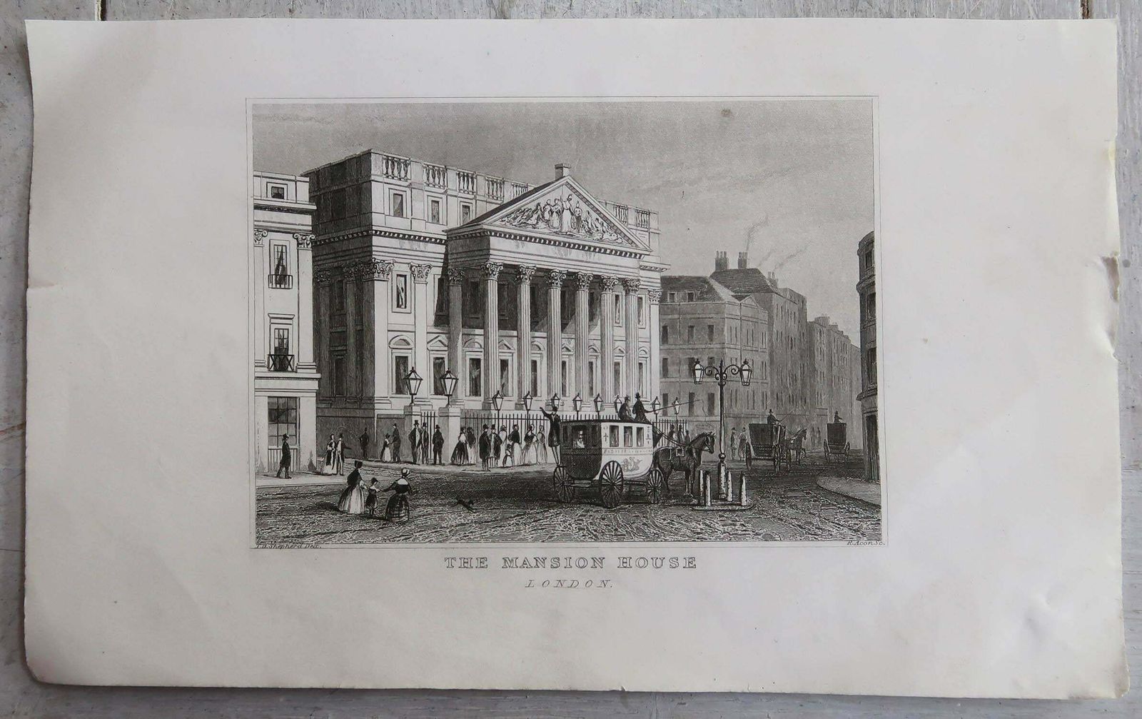 Set Of 15 Antique Architectural Prints, London Buildings, Circa 1840 photo for sale
