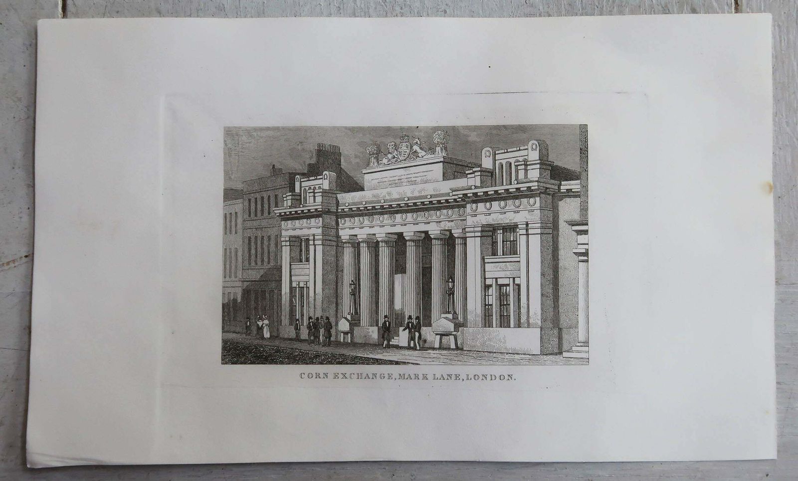 photo furniture Set Of 15 Antique Architectural Prints, London Buildings, Circa 1840