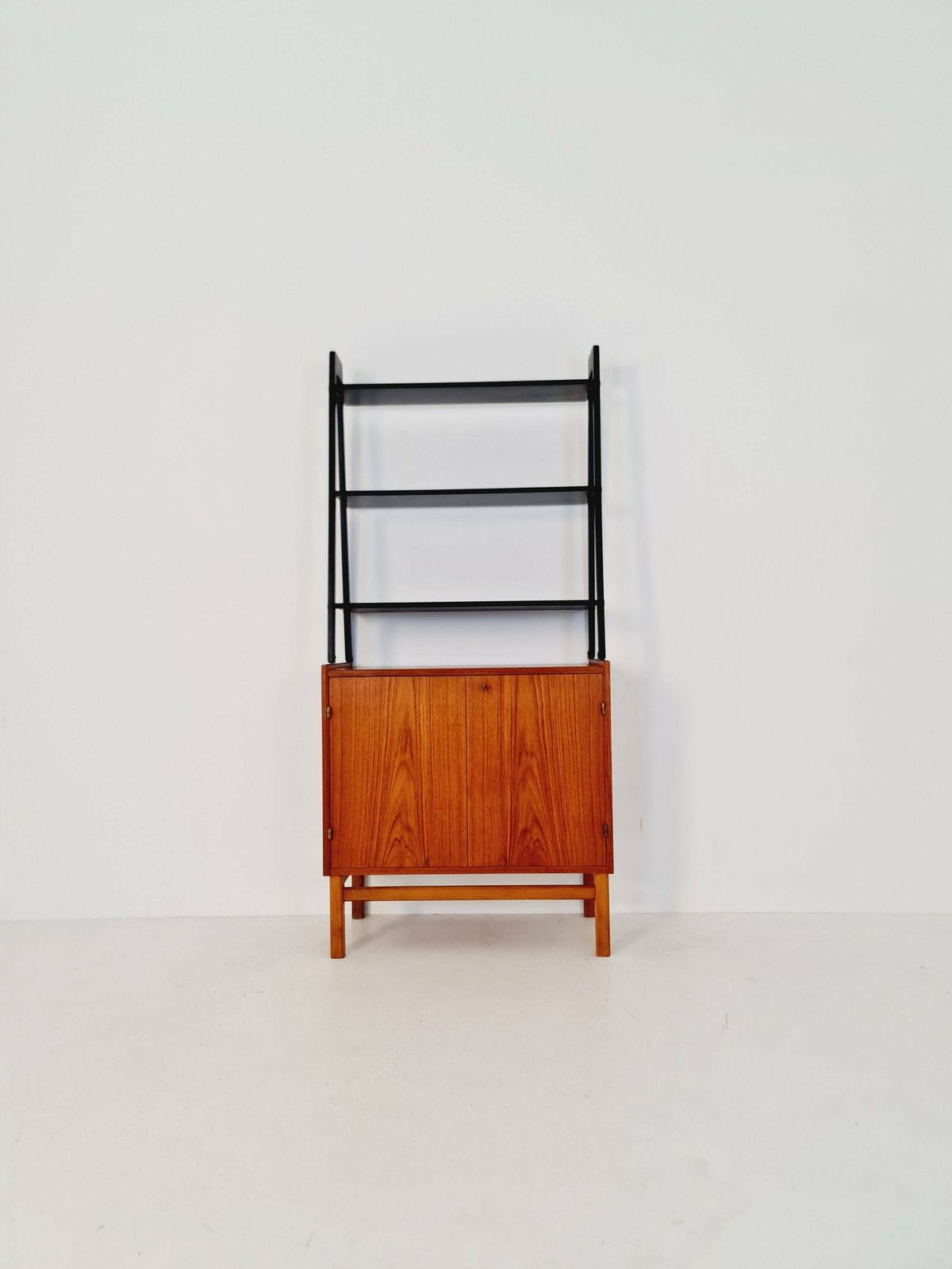 Free Standing Vintage Bookshelf System/ Book Case Teak By Bengt Ruda, 1960s photo for sale