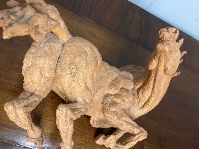 Bellissima Scultura Alberto Ricci Roma XX Secolo Arte Contemporanea In Terracotta . Mis 36 X 25 photo furniture