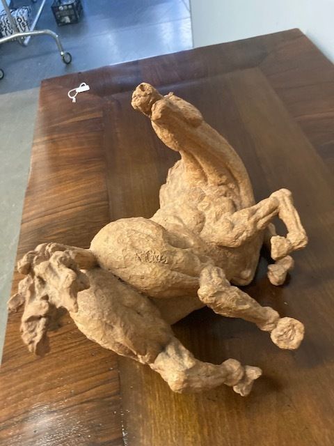 Bellissima Scultura Alberto Ricci Roma XX Secolo Arte Contemporanea In Terracotta . Mis 36 X 25 photo vinterior