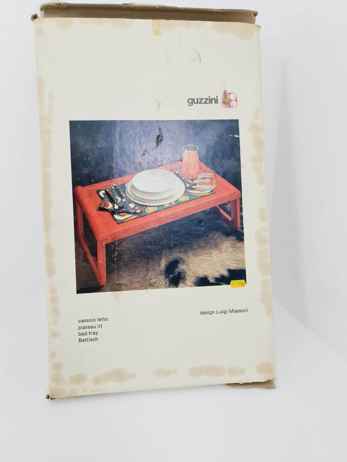 Guzzini Pepito,Design Luigi Massoni, Side Table, Breakfast Table With Original Packing 1970s photo vintage