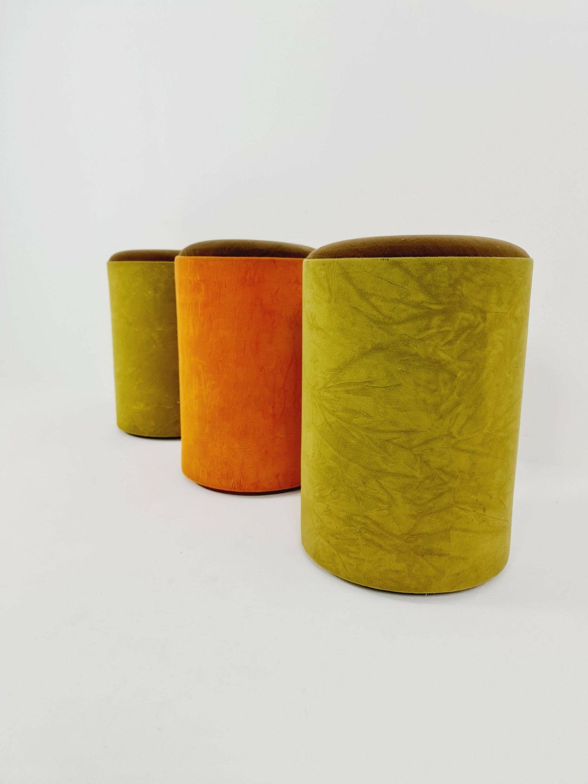 Space Age Stool In Velvet By Otto Zapft From The 70s, 3 Pieces photo Furniture