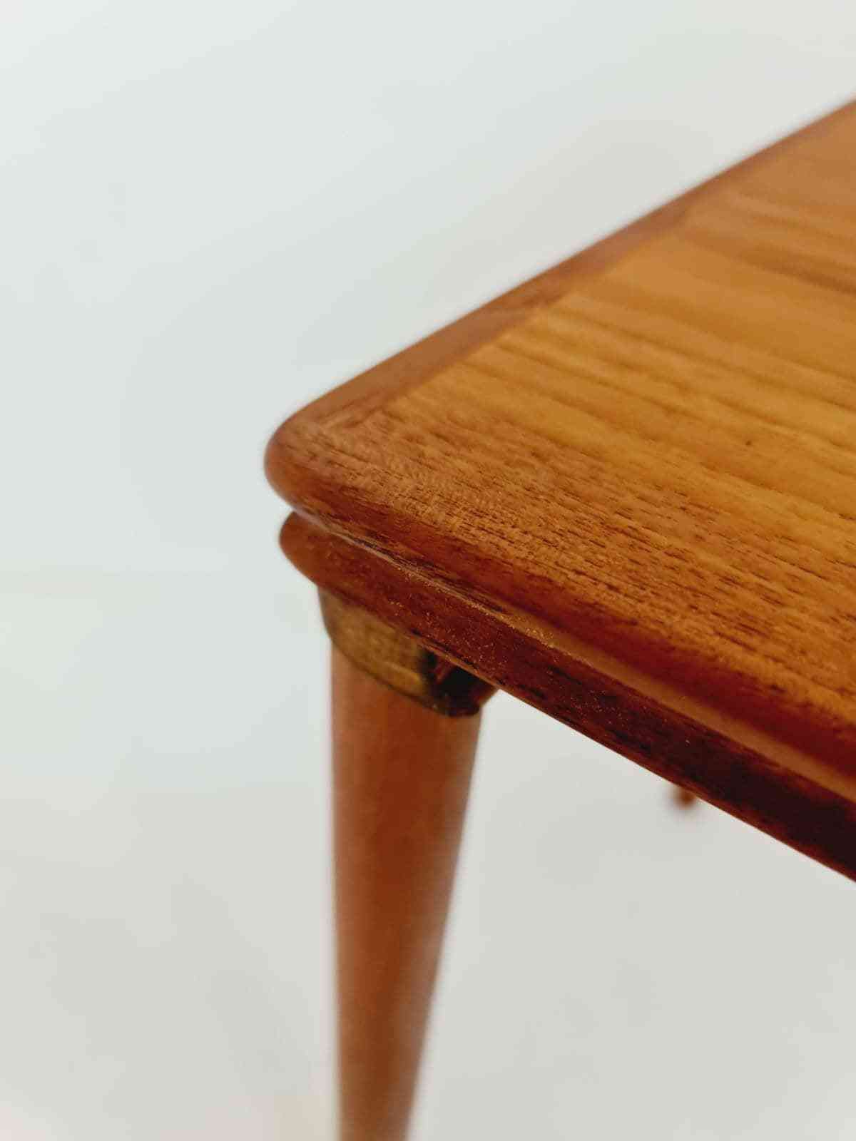 Mid Century Danish Teak Nesting Tables By Ew Bach For Møbelfabrikken, 1960s, Set Of 2 photo vintage