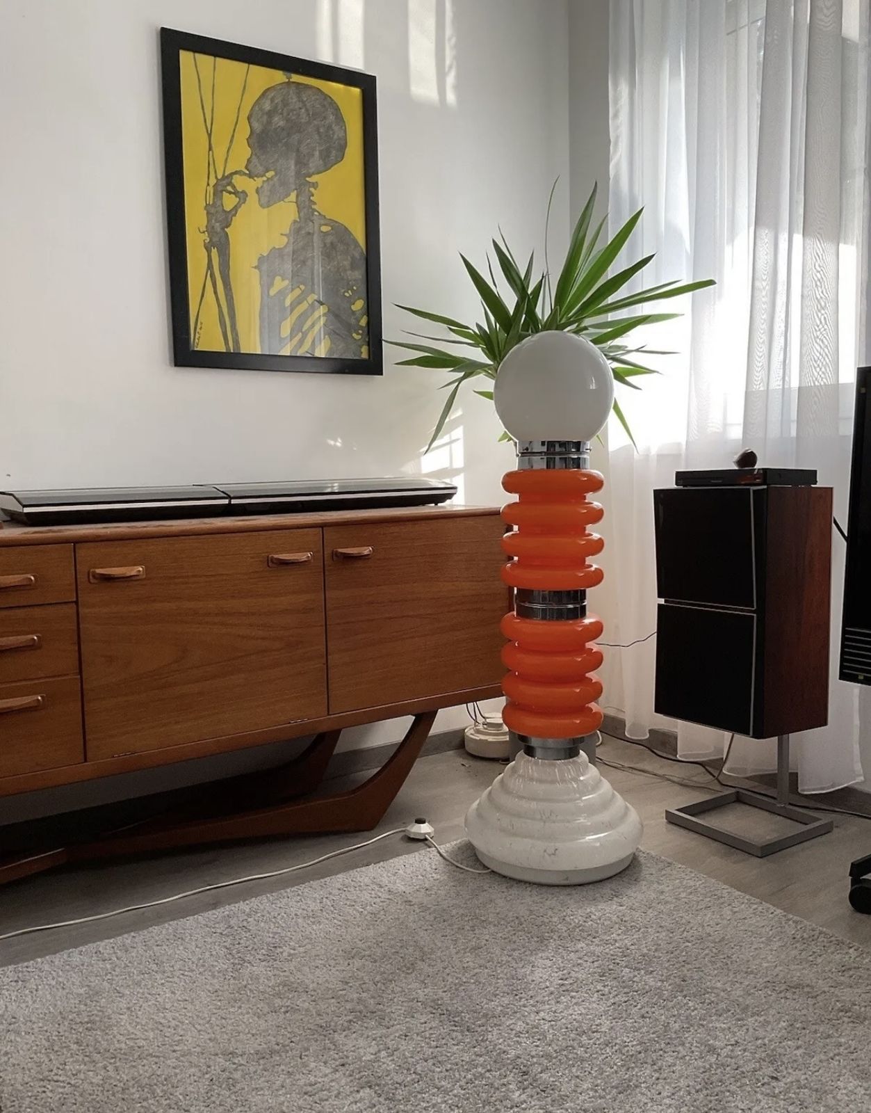 Space Age Murano Glass Floor Lamp By Carlo Nason For Mazzega, Italy, 1960s photo vinterior