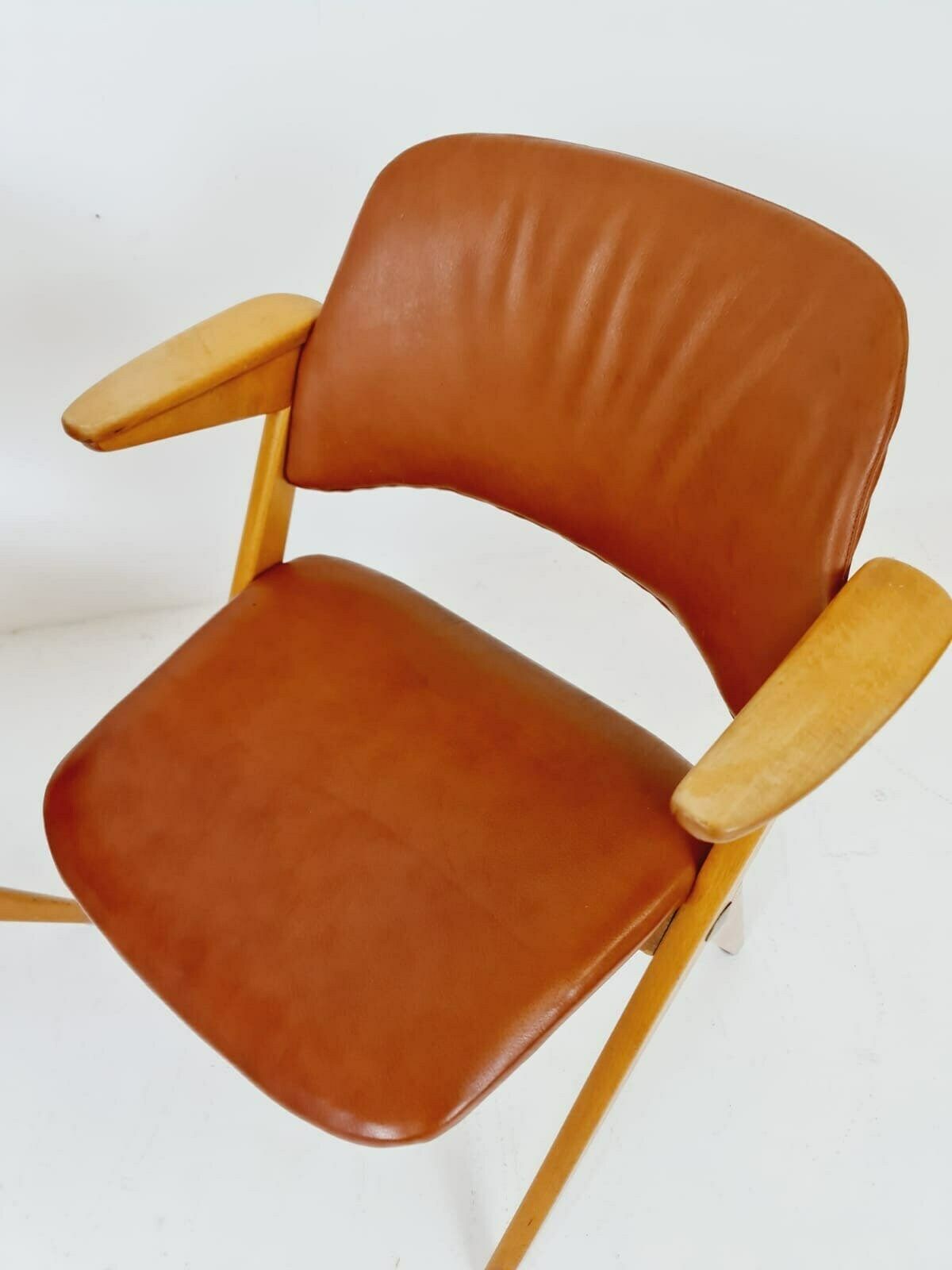 Swedish Midcentury Beech & Leather Armchair Triva By Bengt Ruda For Nordiska Kompaniet, 1960s, Set Of 2 photo Furniture