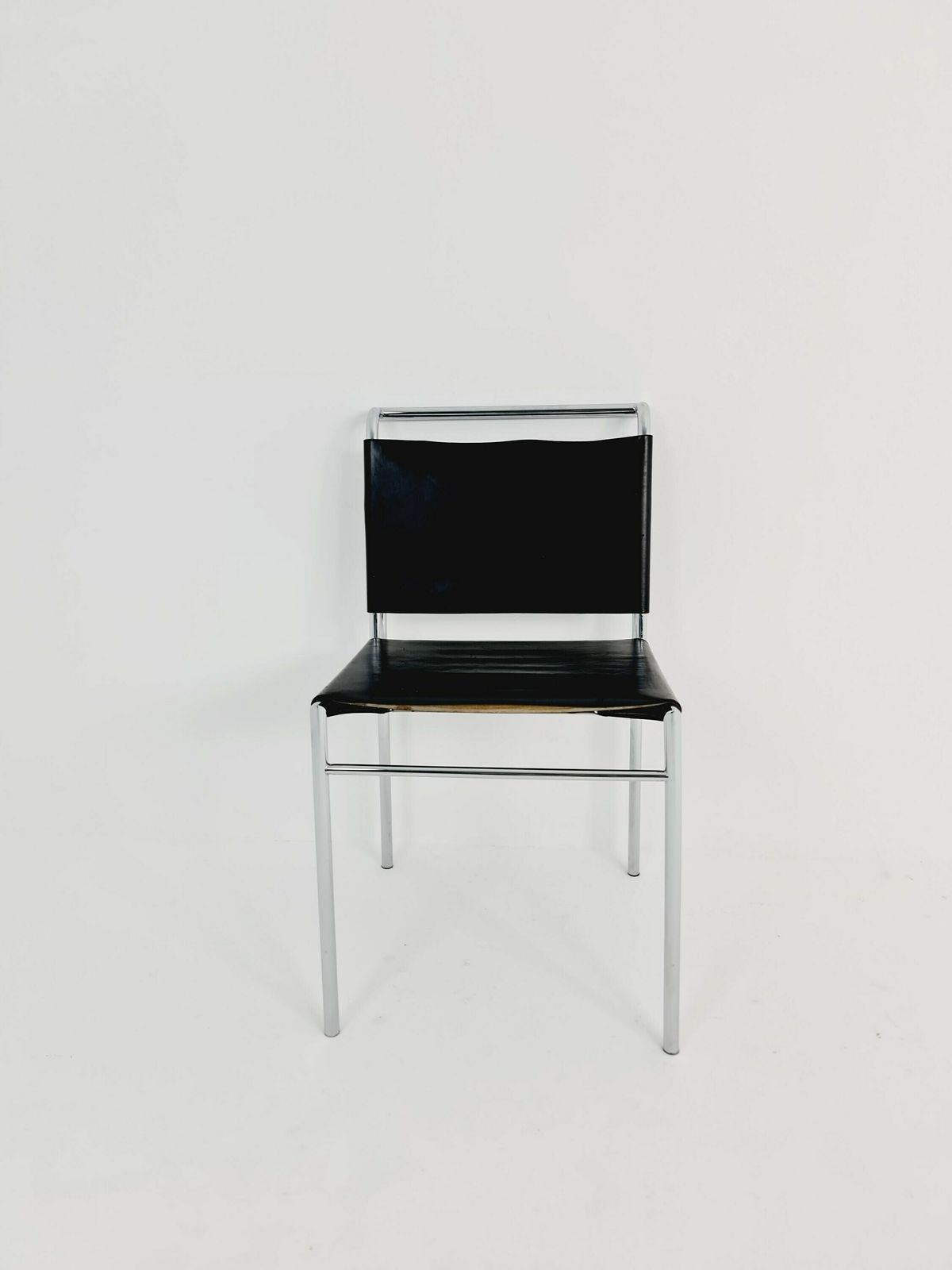 Classicon Roquebrune Chair In Black With Chrome Legs By Eileen Gray, 1970s photo Furniture