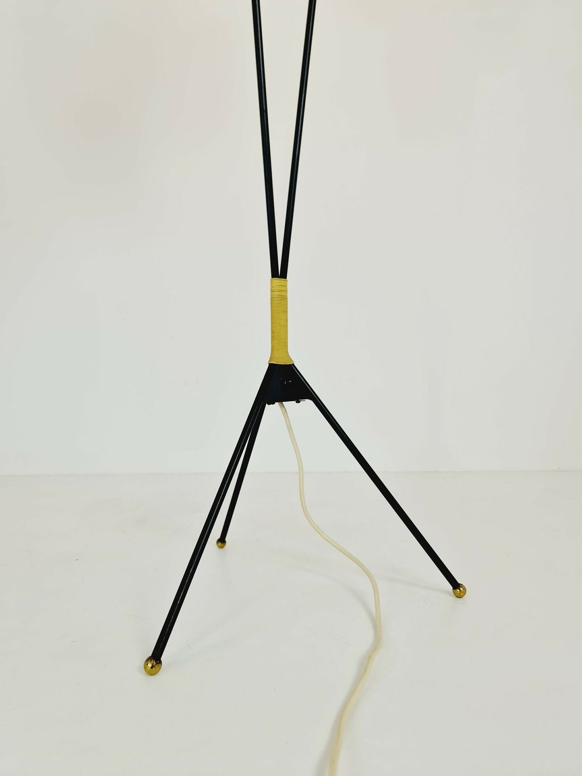Tripod Swedish Vintage Floor Lamp In Metal By Möller Armatur Eskilstuna Mae, 1950s photo Lighting