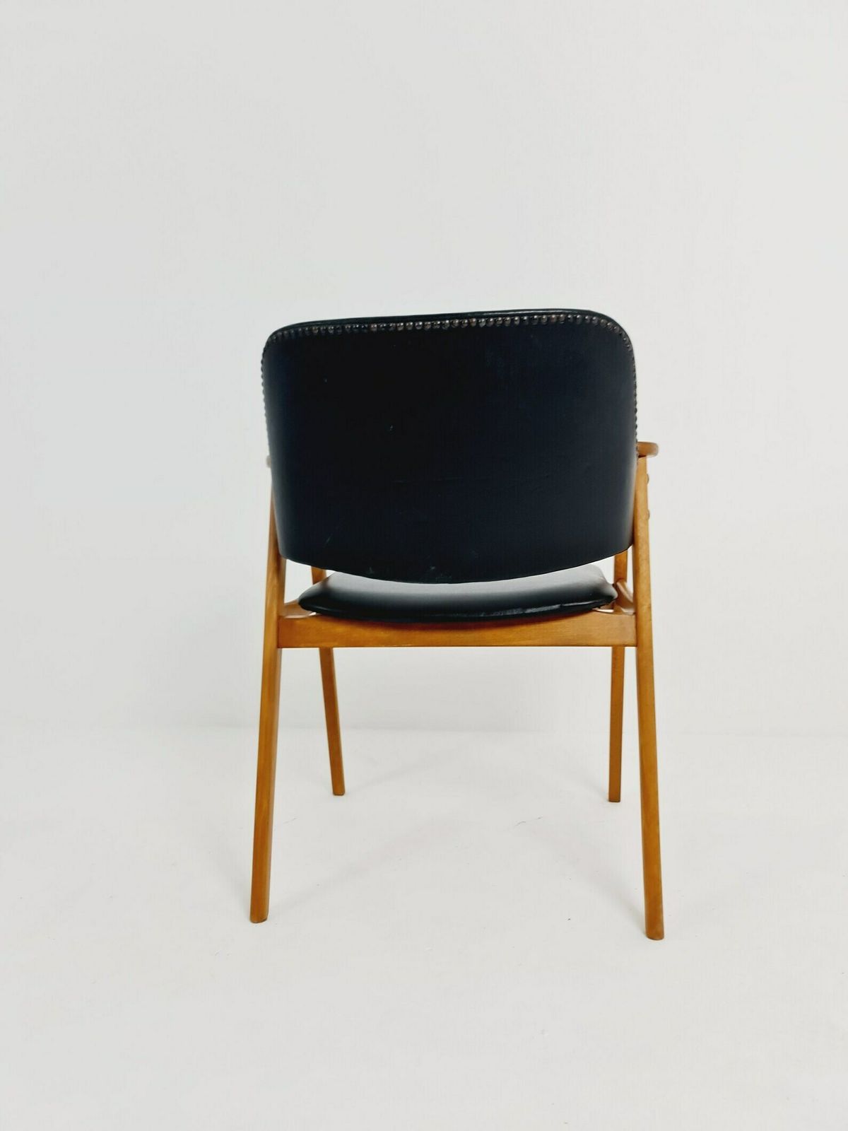 Mid Century Danish Teak And Leather Arm Chair By Erik Kirkegaard For Glostrup 1960s photo vinterior