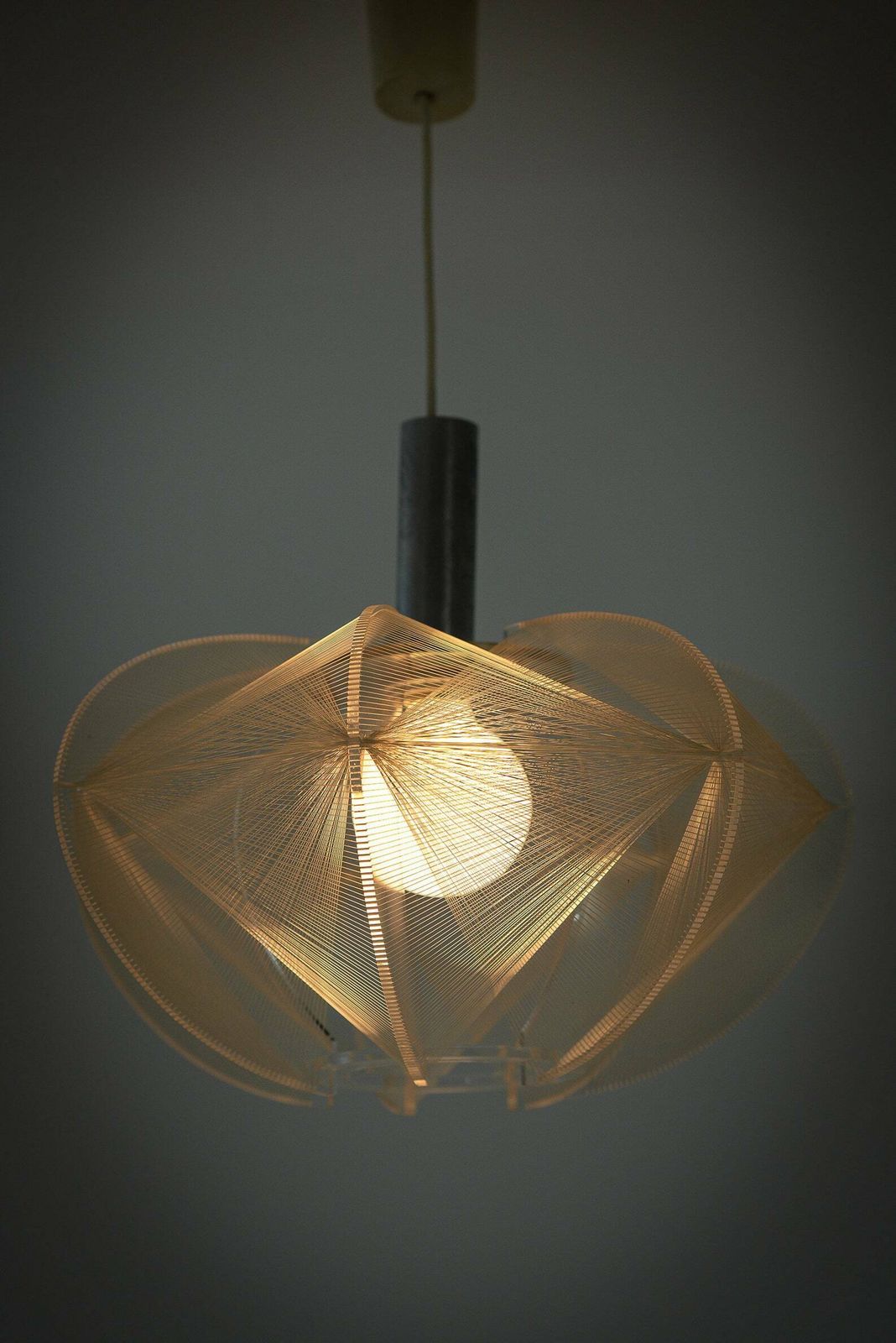 Mid Century Swag Pendant Lamp By Paul Secon For Sompex Germany 1960s photo vinterior