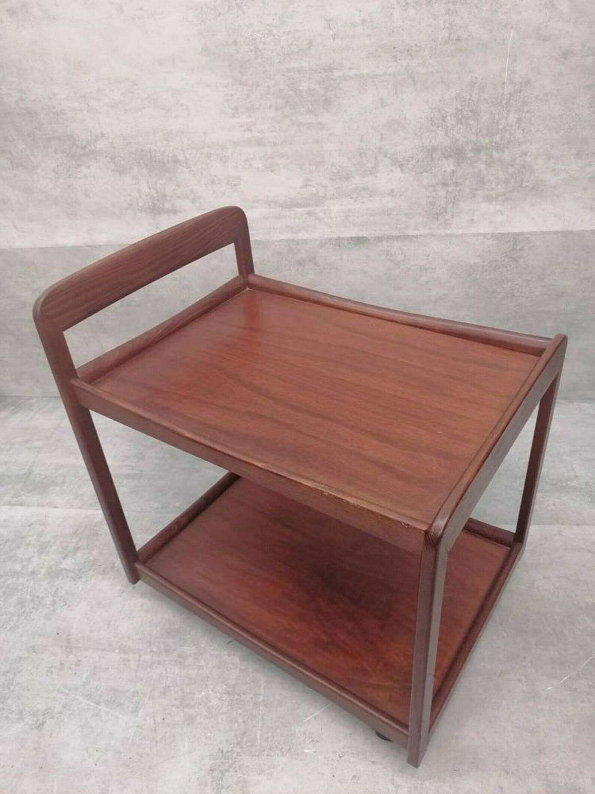 Midcentury Modern Danish Serving Bar Cart Trolley In Teak 1960s photo buy