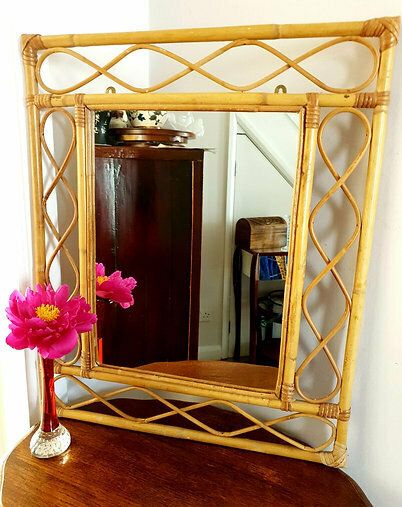 Bamboo And Cane Rectangular Mirror