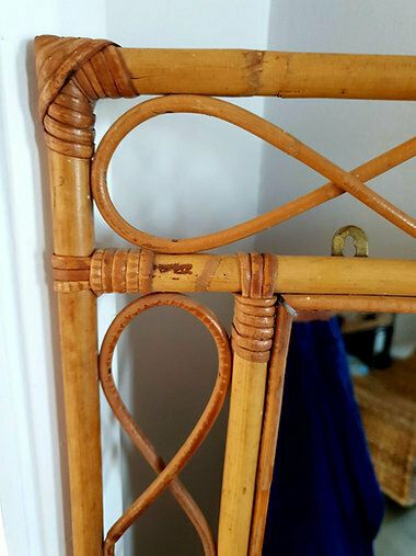Bamboo And Cane Rectangular Mirror photo 89.0