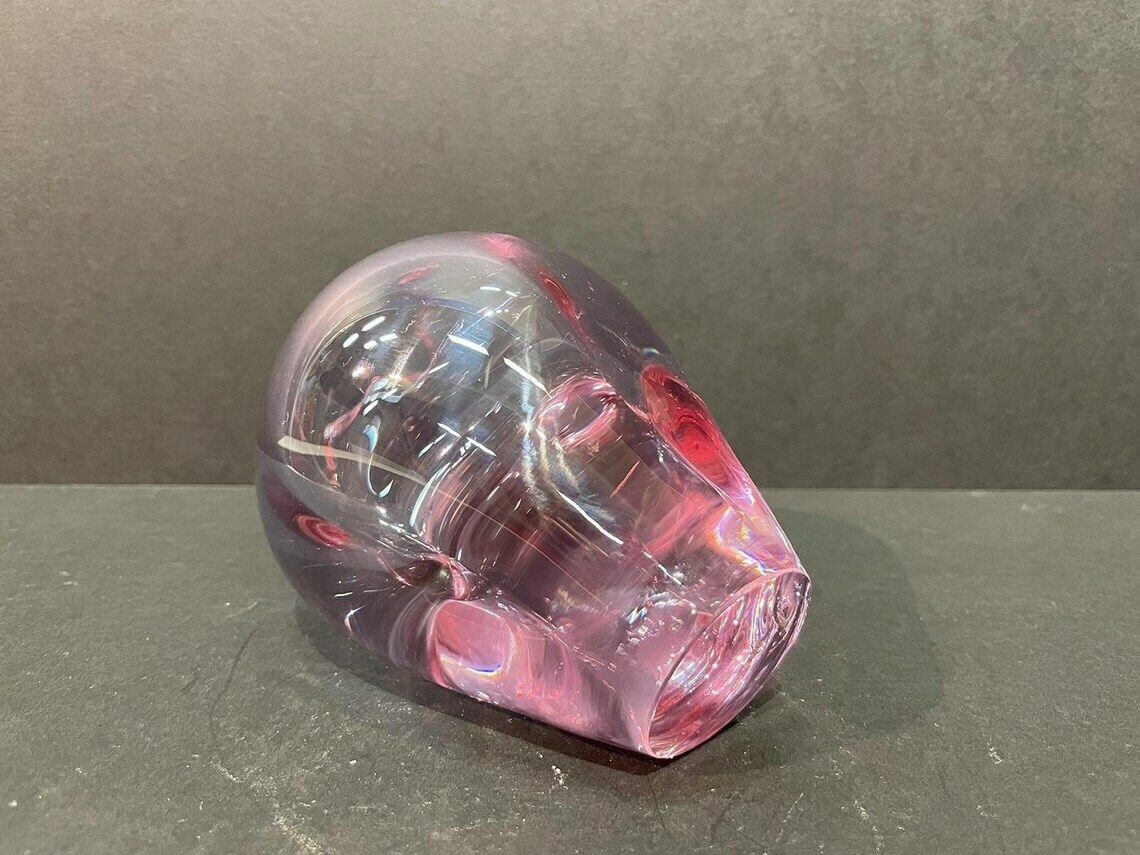 Very Beautiful Violet Glass Vase, Miloslav Klinger For Zelezny Brod Sklo (Zbs), Bohemian Glass, 1960s photo 56.0