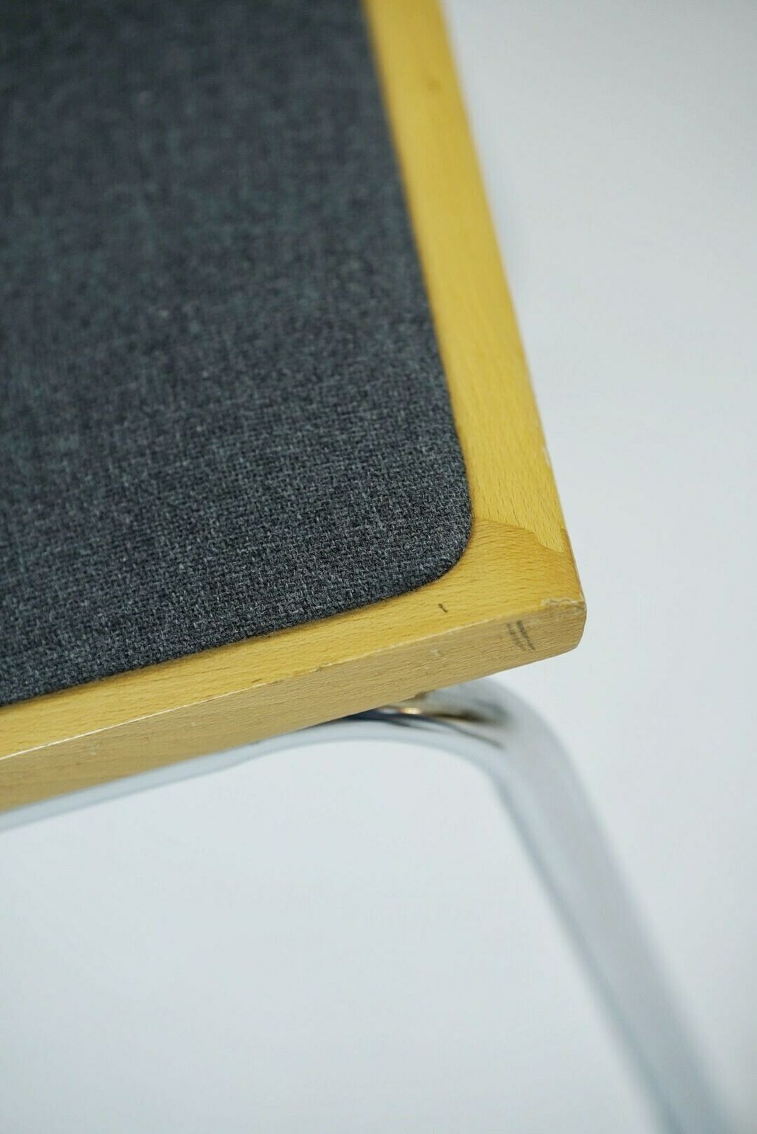 1 Of 5 Marcel Breuer B32 Upholstered Cesca Chair, Bauhaus Design By Bene photo vintage