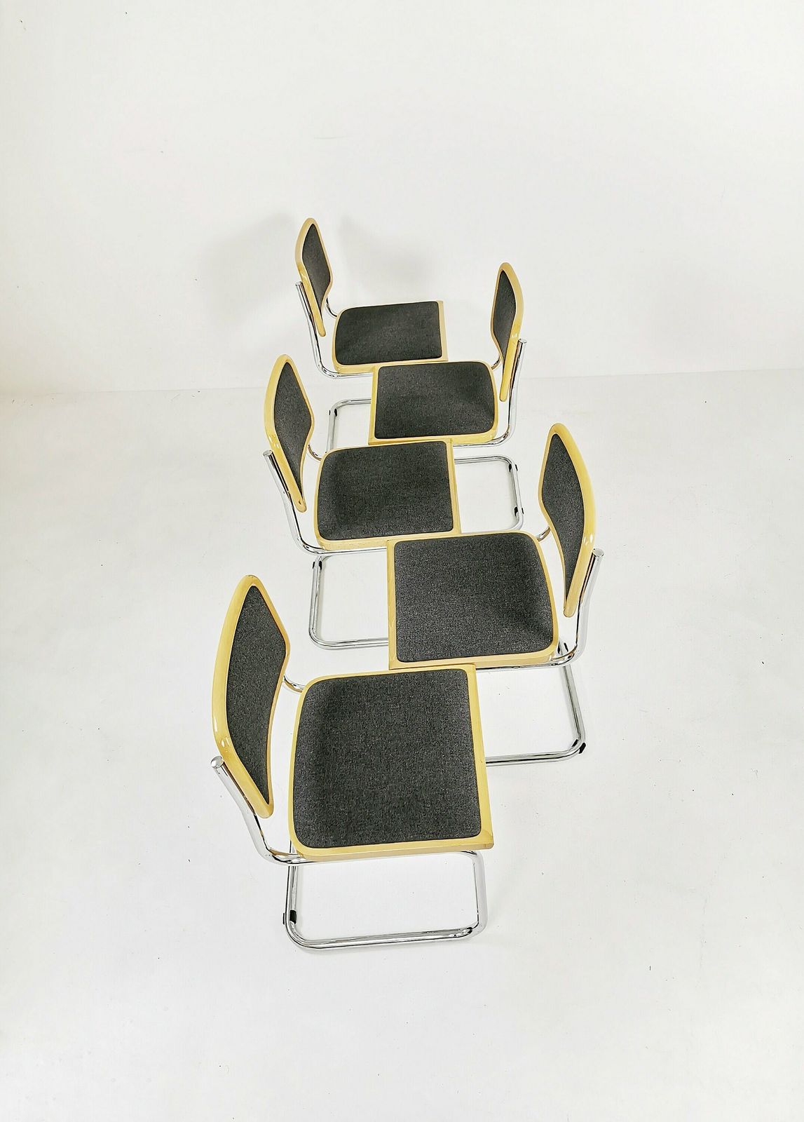 photo for sale 1 Of 5 Marcel Breuer B32 Upholstered Cesca Chair, Bauhaus Design By Bene
