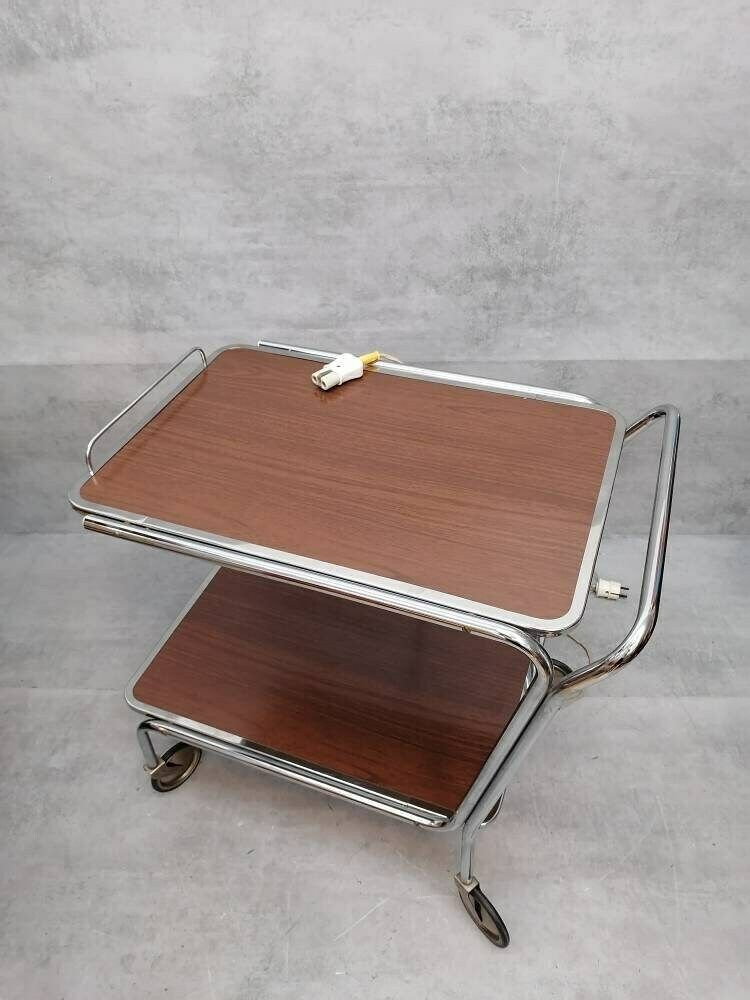 photo for sale Mid Century Bauhaus Design Tea Cart Trolly Service Cart 1960s