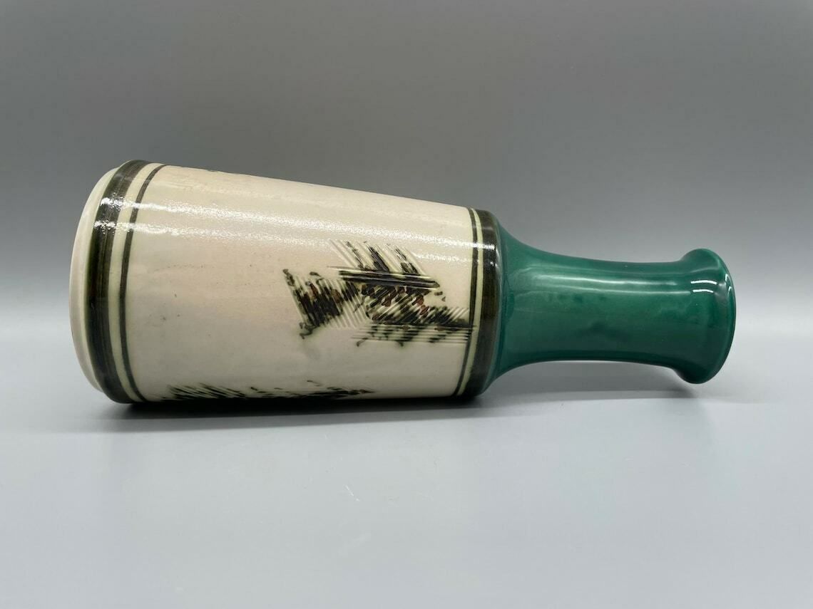 Rare Exquisite Vase By Gilbert Portanier For Rosenthal, 1960s photo vintage