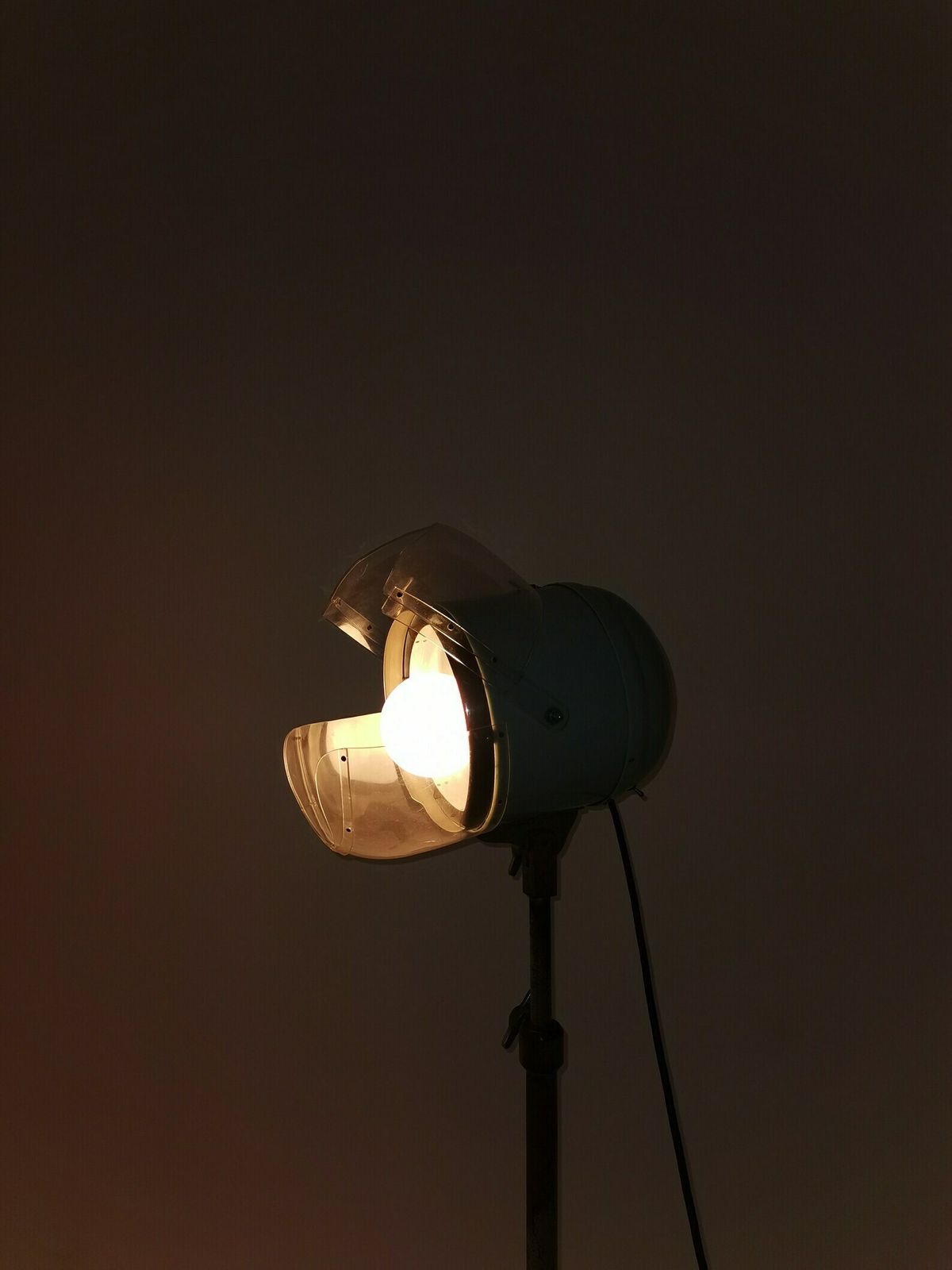 Floor Lamp Midcentury Converted 1950 Hair Dryer French Industrial One Of A Kind photo vintage
