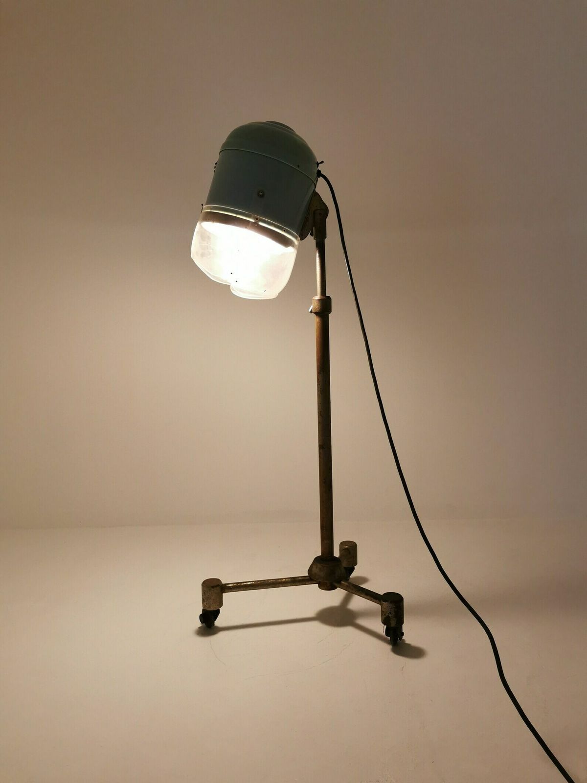 photo furniture Floor Lamp Midcentury Converted 1950 Hair Dryer French Industrial One Of A Kind
