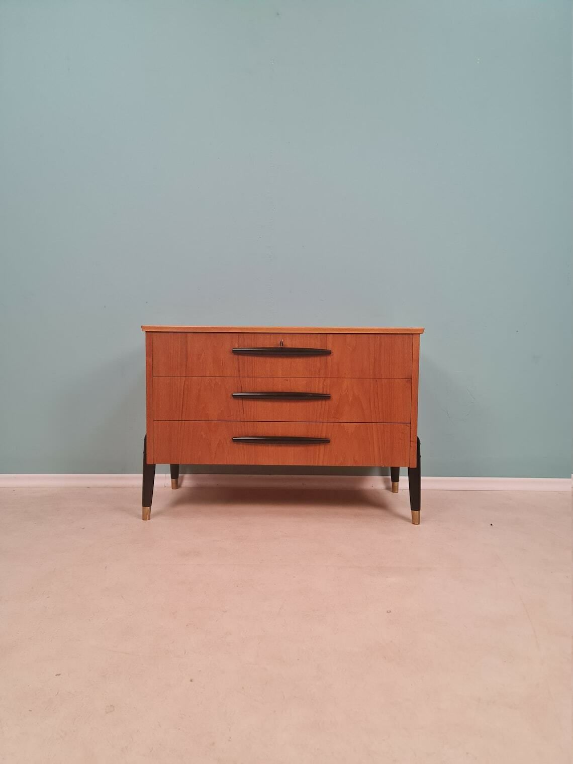 photo for sale Midcentury Swedish Chest Of Drawers / Drawers Cabinet Teak By Bröderna Gustafsson, 1960s