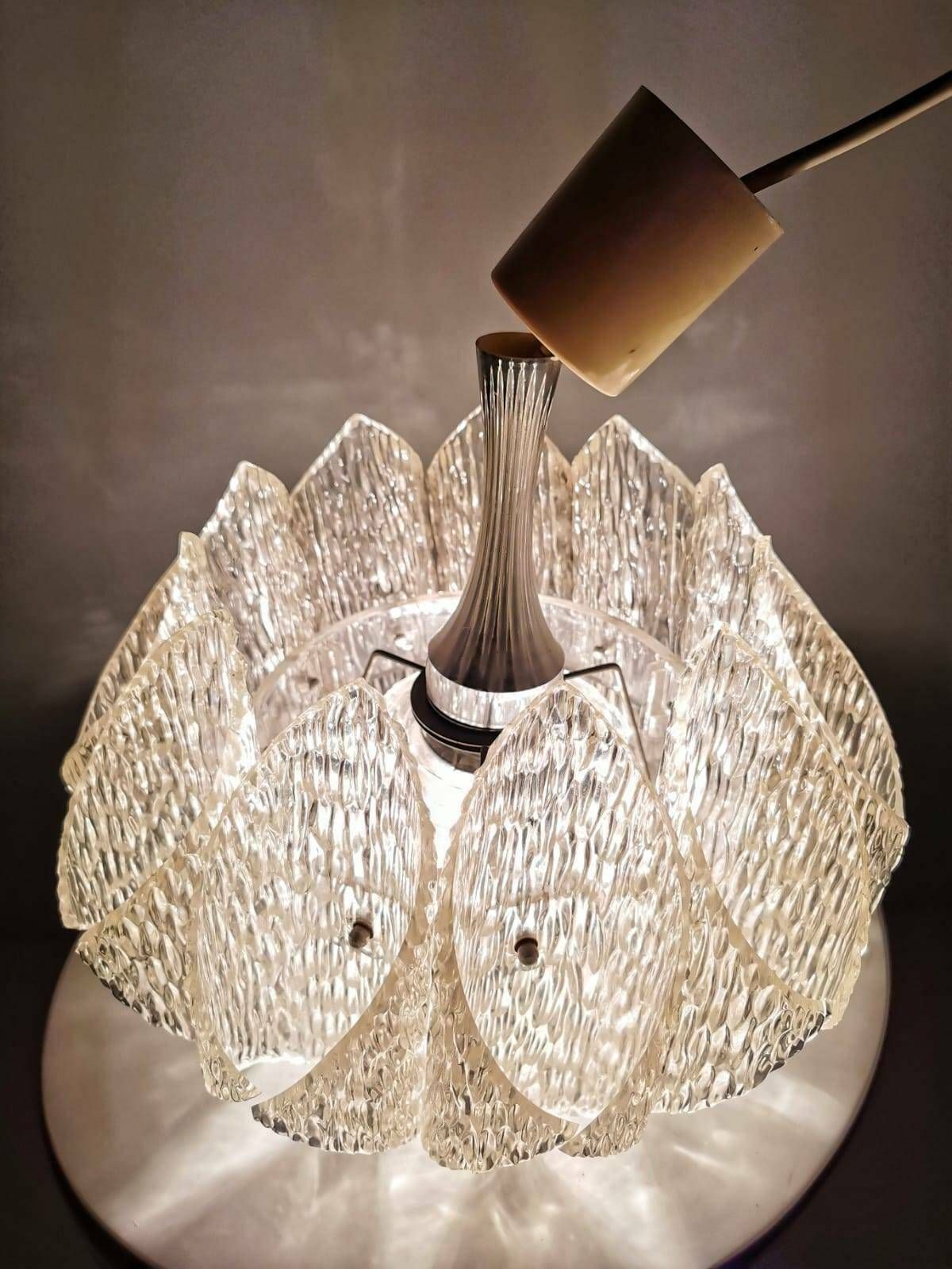 Me Marbach, Acrylic Ice Glass, Hanging Lamp, 1960s photo buy