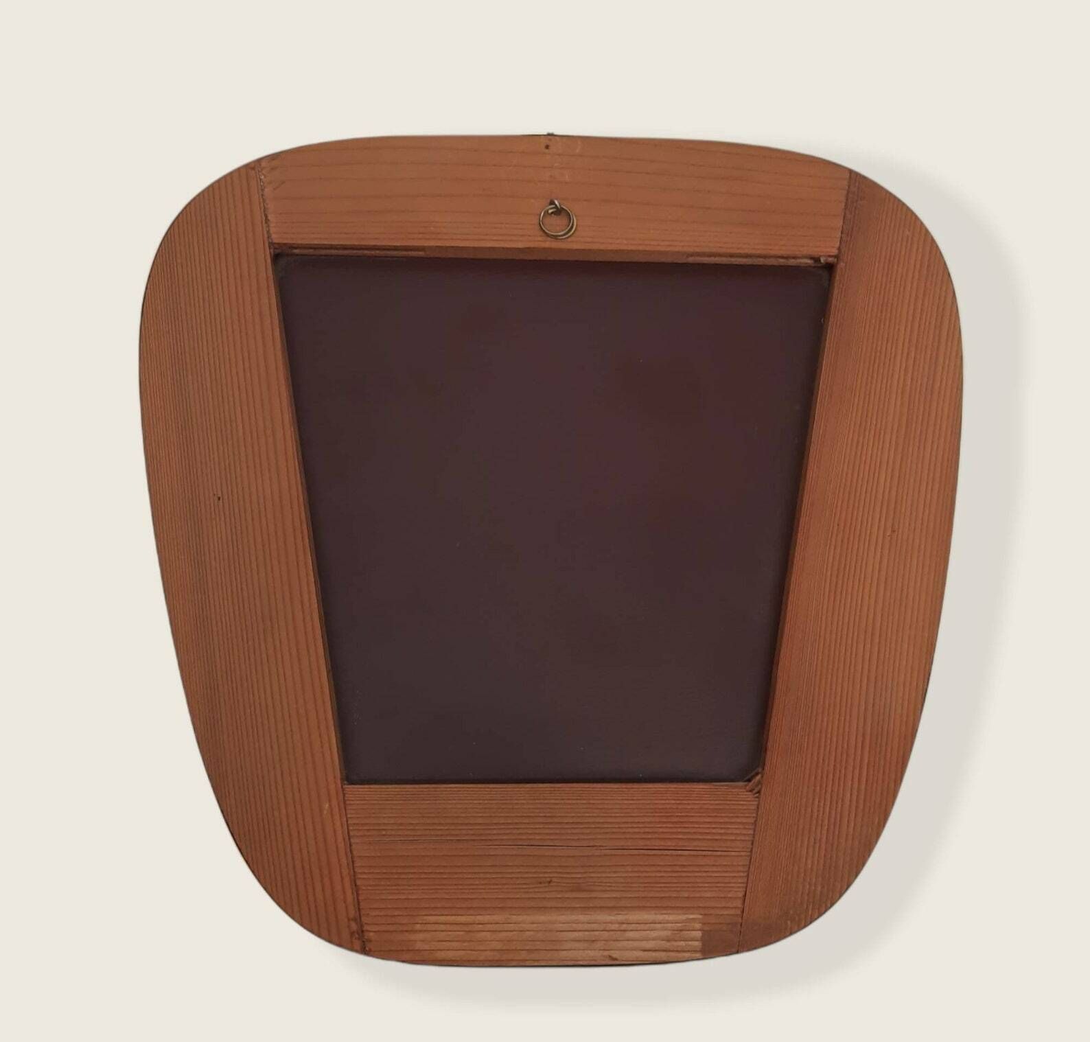 Mid Century Asymmetric Nieren Spiegel   Small Kidney Mirror From The 50s 60s Rockabilly photo Home Decor