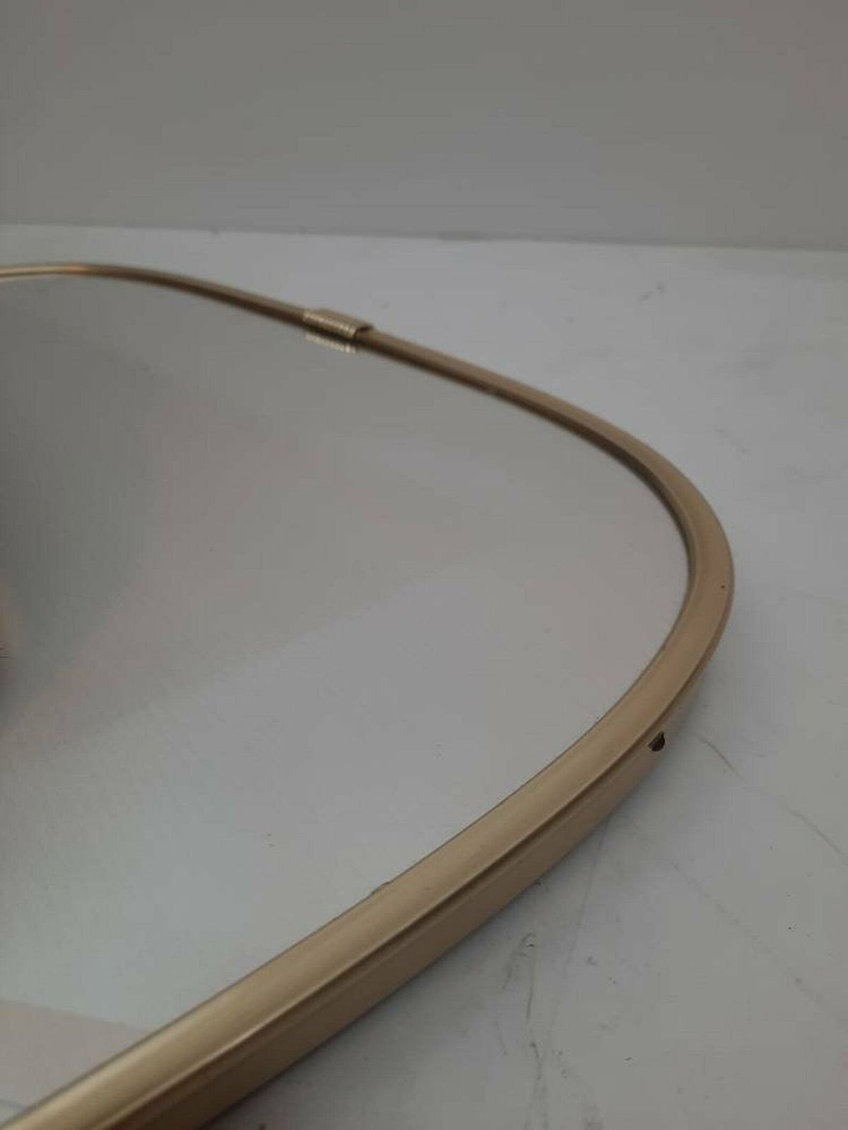 Mid Century Asymmetric Nieren Spiegel   Small Kidney Mirror From The 50s 60s Rockabilly photo 323.0